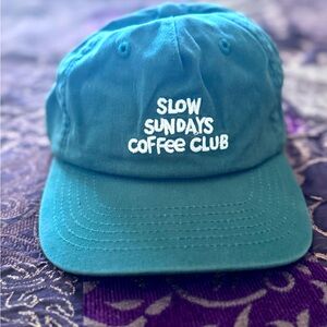 “Slow Sundays Coffee Club” adjustable hat